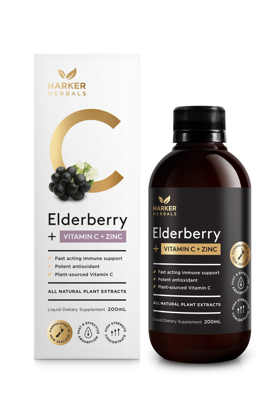 Harker Herbals Be Well Vitamin C+ Elderberry + Zinc