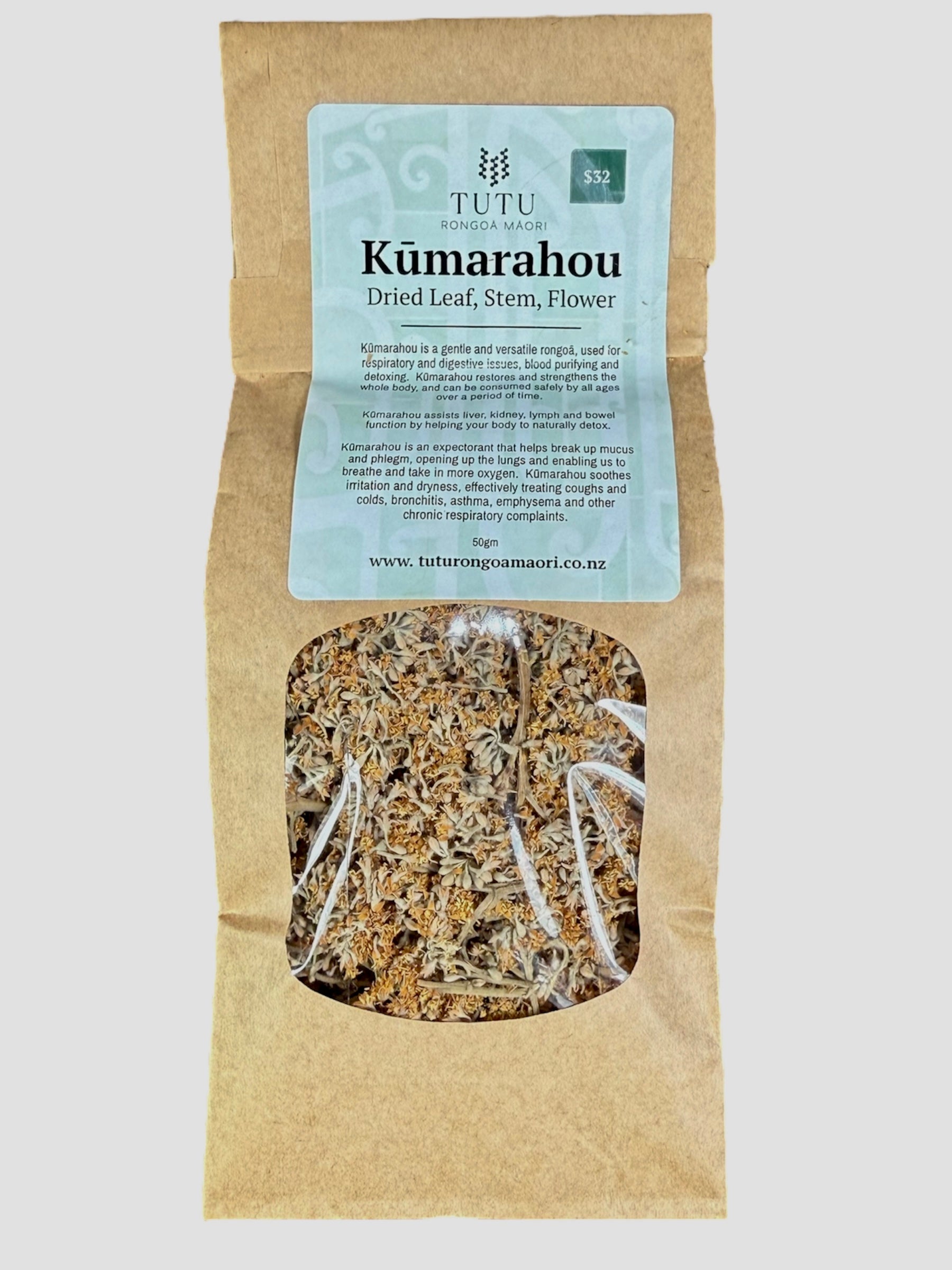 DRIED KŪMARAHOU FLOWER & STEM – TUTU RONGOĀ MĀORI