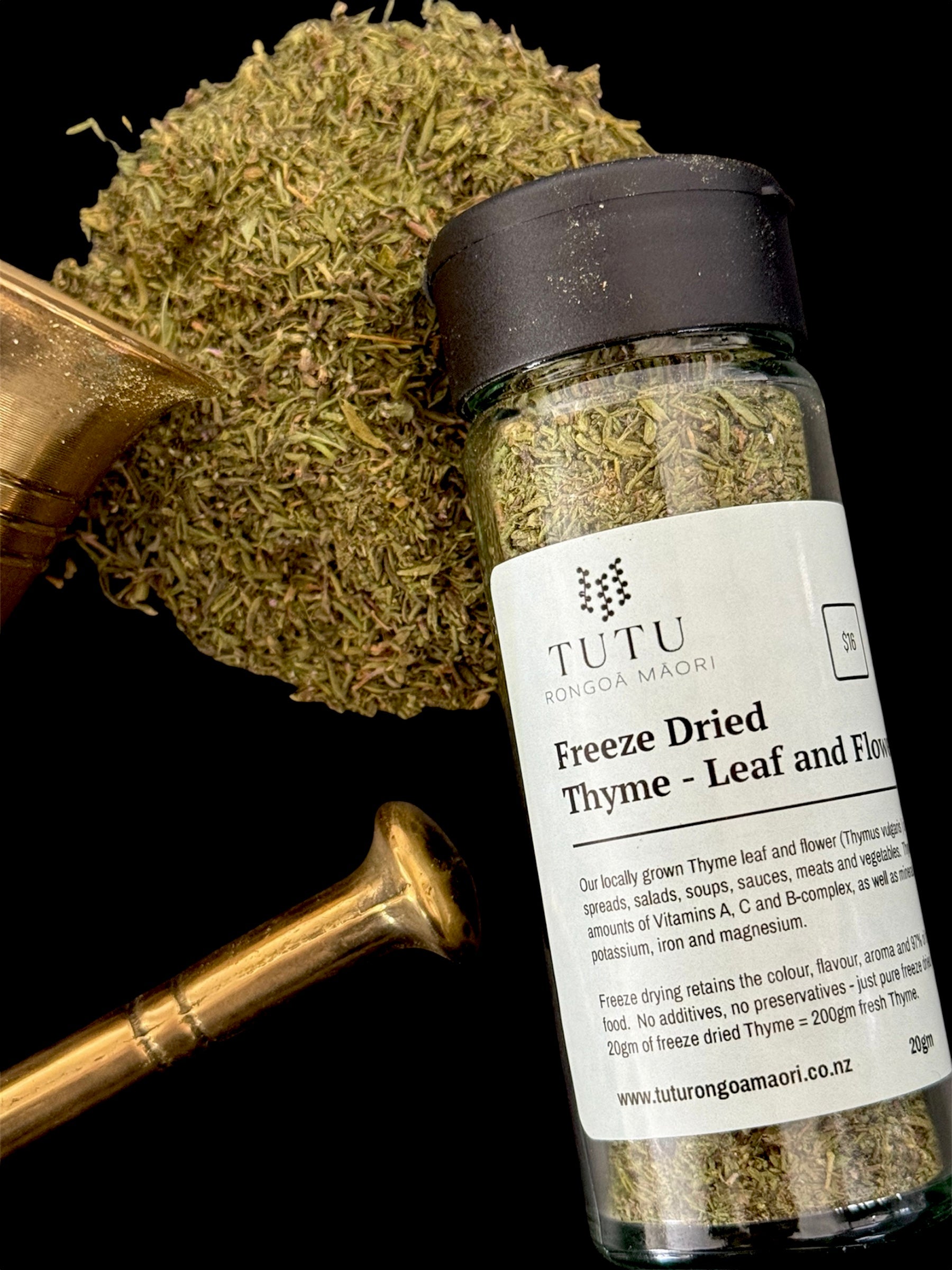 Freeze Dried Thyme – TUTU RONGOĀ MĀORI