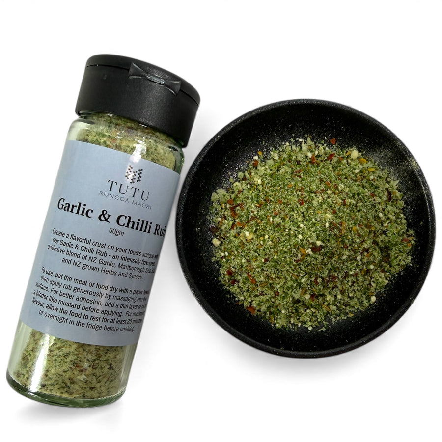 Garlic & Chilli Rub – TUTU RONGOĀ MĀORI